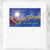 サンタズスリー 長方形シール (バッグ)