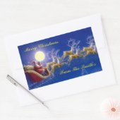 サンタズスリー 長方形シール (封筒)