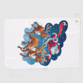 サンタズスレイアドベンチャー ゴルフタオル (横)