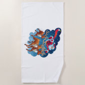 サンタズスレイアドベンチャー ビーチタオル (正面)