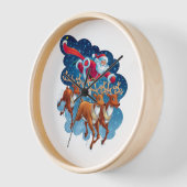 サンタズスレイアドベンチャー 壁時計 (傾斜)