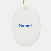 サンタズスレイトインディアwithマスククリスマスオーナメント セラミックオーナメント (裏面)