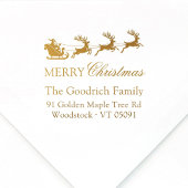 サンタズスレイメリークリスマス差出人住所 ラバースタンプ