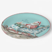 サンタズチノイスリースレイオンビーチ ペーパープレート (アングル)