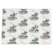 サンタズチノイスリースレイオンビーチ ラージペーパーバッグ (正面)