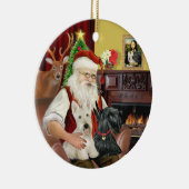 サンタズツスコティッシュテリア セラミックオーナメント (右)