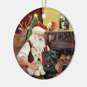 サンタズツスコティッシュテリア セラミックオーナメント (左)