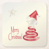 サンタズツリー スクエアペーパーコースター (正面)