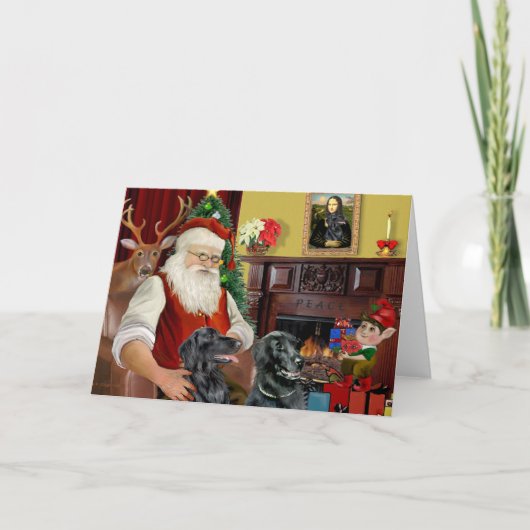 サンタズツーフラットコーテッドレトリバー シーズンカード (正面)