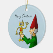 サンタズトイメーカー セラミックオーナメント (左)