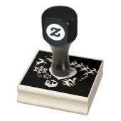 サンタズトナカイハートウッドアートスタンプ ラバースタンプ (スタンプ)