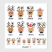 サンタズトナカイ シール (シート)