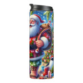 サンタズトロピカルビーチクリスマスおもしろい タンブラー (回転右)