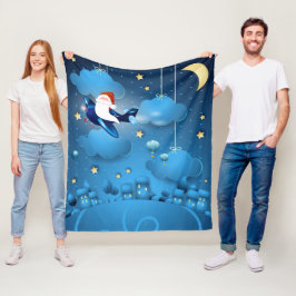 サンタズト来ートバッグ フリースブランケット