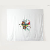 サンタズドラゴンフライヘルパー タペストリー (正面(横))