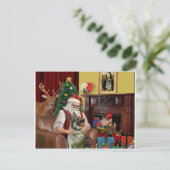 サンタズノルウェーエルクハウンド シーズンポストカード (スタンド正面)