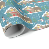 サンタズノースポールクリスマスラッピングギフト紙 ラッピングペーパー (ロールコーナー)