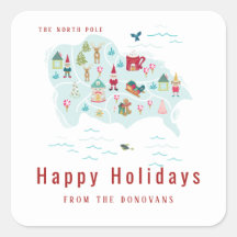 サンタズノースポールビレッジマップクリスマス