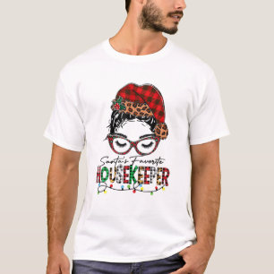 サンタズハウスキーパお気に入りのークリスマスバッファロープラ Tシャツ