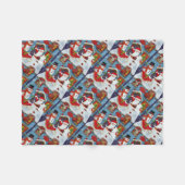 サンタズハウス フリースブランケット (正面(横))