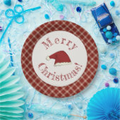 サンタズハットホリデイ ペーパープレート (パーティー)