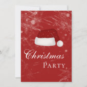 サンタズハットホリデークリスマスパーティー冬 招待状 (正面)