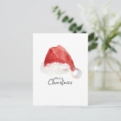 サンタズハットメリークリスマスレッドウォーター色 シーズンポストカード (スタンド正面)