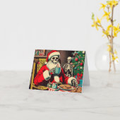 サンタズバケーション カード (黄色い花)