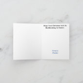 サンタズバックカイロプラクティッククリスマスカード カード (内部)