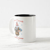 サンタズバーテンダーお気に入りの格言 ツートーンマグカップ (正面左)