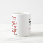 サンタズパーソナライズされたオフィスお気に入りのスタッフ コーヒーマグカップ (中央)