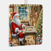 サンタズパーソナライズされた麻雀お気に入りの棋士 セラミックオーナメント (右)