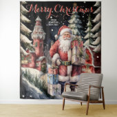 サンタズビレッジメリークリスマスタつるペストリー タペストリー (インサイチュ)