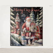 サンタズビレッジメリークリスマスタつるペストリー タペストリー (正面)