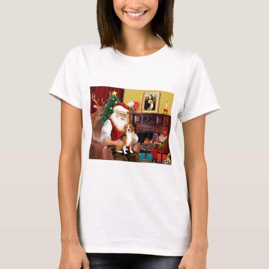 サンタズビーグル(#7) Tシャツ (正面)