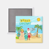 サンタズビーチクリスマス マグネット (正面/裏面)