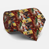 サンタズブルテリア（白） ネクタイ (ロール)