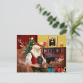 サンタズプードル（黒） シーズンポストカード (スタンド正面)