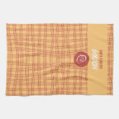 サンタズヘルパーアプリコット&レッドフェスティバル キッチンタオル (横)