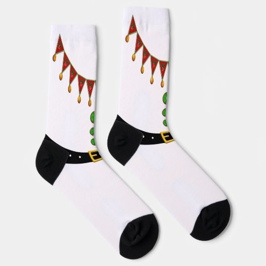 サンタズヘルパー小妖精や小人クリスマス ソックス (右)