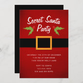 サンタズベリーシークレットサンタクリスマスパーティー 招待状 (正面/裏面)