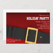 サンタズベルトホリデーパーティー招待状 招待状 (正面/裏面)