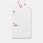 サンタズベルトメリークリスマスギフトラベル ギフトタグ (裏面)