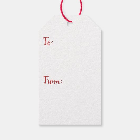 サンタズベルトメリークリスマスギフトラベル ギフトタグ (裏面)