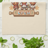 サンタズベーキングクルーChristmas Cookie キッチンタオル (折り畳み)