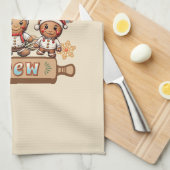 サンタズベーキングクルーChristmas Cookie キッチンタオル (四つ折り)