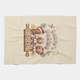 サンタズベーキングクルーChristmas Cookie キッチンタオル