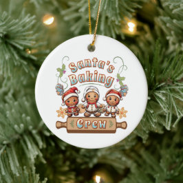 サンタズベーキングクルーChristmas Cookie セラミックオーナメント