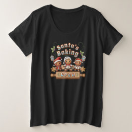 サンタズベーキングクルーChristmas Cookie プラスサイズTシャツ