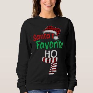 サンタズホお気に入りのスおもしろいクリスマスサンタレッド スウェットシャツ
